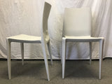 Single Danish Modern Heller Grey Resin "Bellini" Dining Chair