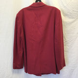 Vintage Pendleton Red Wool Single-Breasted Blazer