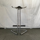 Vintage MCM Chrome Metal Tractor-Seat Bar Stool
