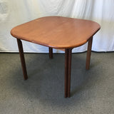 Vintage Danish Modern D-Scan Teak Veneer Expanding Dining Table