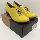 New in Box! Julia Bo Custom Yellow Leather "Vienna" Oxford 2" Pump Heels