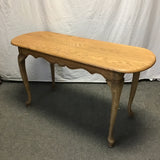 Vintage Solid Oak Sofa Table