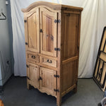 Vintage Solid Pine Armoire