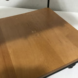 Vintage Longaberger Solid Maple & Grey Metal 2-Tier Shelf