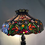 Modern Art Nouveau Tiffany-Style Stained Glass Table Lamp