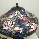 Vintage Art Nouveau Tiffany-Style Stained Glass Table Lamp