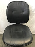 Modern Black Vinyl Rolling Office Chair