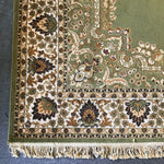 Vintage MC Sears Roebuck Avocado Wool 6x9 Area Rug