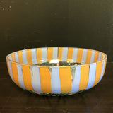 Signed Mackenzie-Childs Inspired Green Painted Bowl