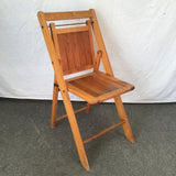 Vintage Craftsman Solid Maple & Pine Folding Chair