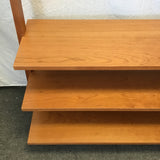 Modern Century House "Linden" Cherry 5-Tier Leaning Ladder Entertainment Stand