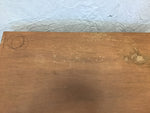 Vintage MCM Brown-Painted Oak 3-Tier Shelf