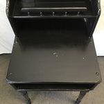 Vintage Black Painted Wood 4-Tier Writing Desk