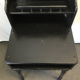 Vintage Black Painted Wood 4-Tier Writing Desk