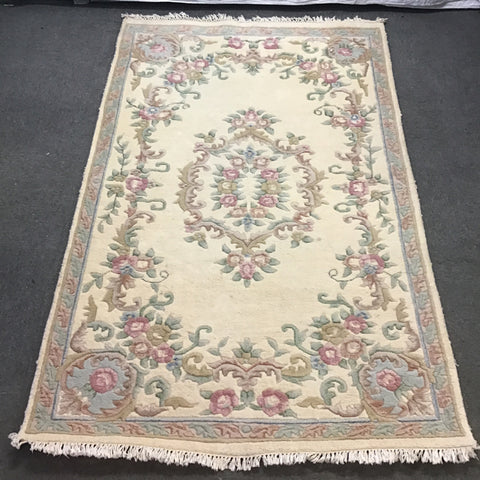 Surya Off-White & Multicolour Wool 5x8 Area Rug