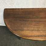 Vintage Solid Mahogany Half-Circle Side Table