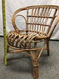 DECORATIVE Children's Toddler-Sized Boho Rattan Accent Chair