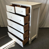 Modern Craftsman White 6-Drawer Chest of Drawers