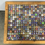 Vintage Custom-Made Beer Cap Coffee Table