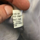 Vintage Sergio Valente Grey Rabbit Fur Coat
