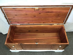 Vintage Lane White-Painted Cedar Chest