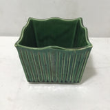 Vintage MC Mount Clemens Pottery Green Ceramic Planter