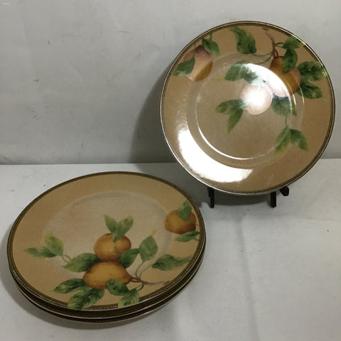 Set of 4 PTS Intl Interiors Newbury Dinner Plates