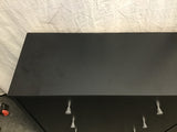 Modern Black Laminate 6-Drawer Dresser