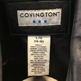 Vintage Covington Black Leather Coat