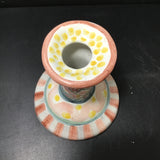 Retired Mackenzie-Childs "Rose Cottage" Ceramic Candle Holder