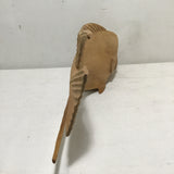 Hand-Carved Wooden Fish Sculpture