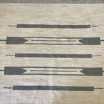 Modern Off-White & Grey Wool 8x5 Area Rug