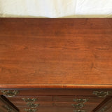Vintage 1970's Federal American Drew Cherry Veneer Buffet