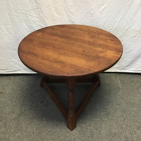 Vintage Round Solid Cedar Coffee Table