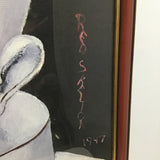 Signed 1972 Red Skelton "Sad Faced Clown" Lithograph