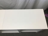 Modern White Laminate 3-Tier Entertainment Stand