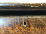 Antique Edwardian Tiger Oak Veneer 3-Drawer & 2-Door Cabinet Washstand