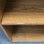 Modern Faux-Oak Laminate 4-Tier Shelf