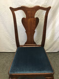 Set of 4 Vintage Federal Solid Cherry Dining Chairs