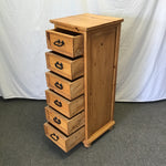 Modern Solid Pine 6-Drawer Lingerie Chest
