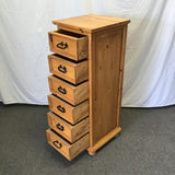 Modern Solid Pine 6-Drawer Lingerie Chest
