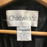 Vintage Chadwick's Black Leather Coat