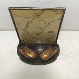 Vintage Copper Metal Shoes 8x10 Picture Frame