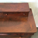Vintage Mahogany Veneer 6-Drawer Dresser