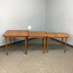 Set of Conant Ball Furniture Makers Rock Maple Nesting Tables
