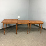 Set of Conant Ball Furniture Makers Rock Maple Nesting Tables