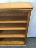Vintage Craftsman Oak Veneer 5-Tier Shelf