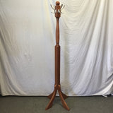 Modern Arts & Crafts Solid Tropical Wood 8-Hook Coat Tree