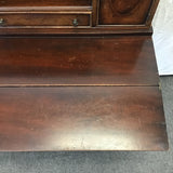 Vintage Mahogany Veneer 2-Drawer Railroad Writing Desk