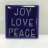 Susan Sitaraman Single Colored Tile Magnet w/ Hand Painted Holiday Design